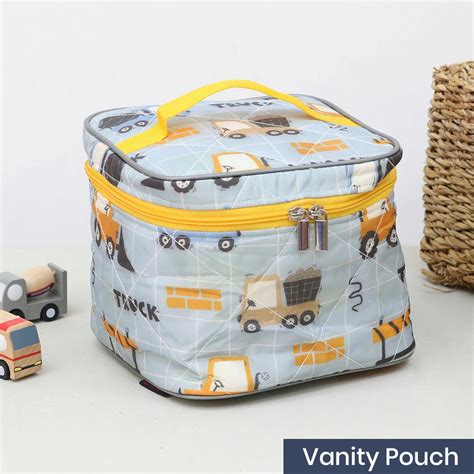 Vanity Pouch - Blue Truck – Rosada Baby