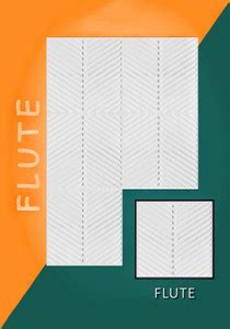 SOLICUBE 3D uPVC Decorative Wall Panel Flute Pack of 15 (20" x 20" Inch ...