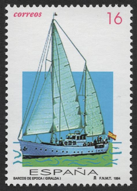 SCG516 - Spain 1994 Historic Ships Set – Giralda and Saltillo – Stamp ...