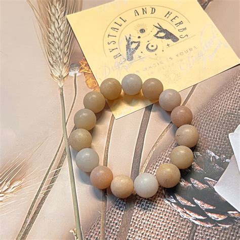 Womb Healing 12mm Healing Goddess energy bracelet by Crystall and herb ...