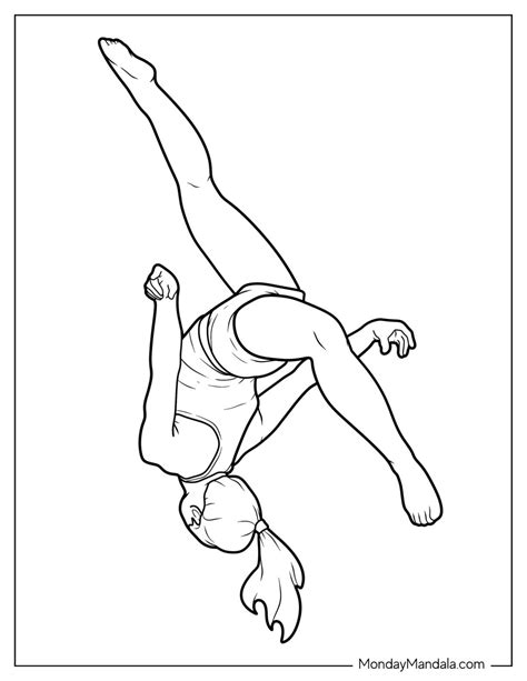 41 Gymnastics Coloring Pages (Free PDF Printables)