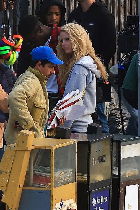 Mia Goth and Moses Sumney - "MaXXXine" Filming Set in Los Angeles 05/10/2023 • CelebMafia