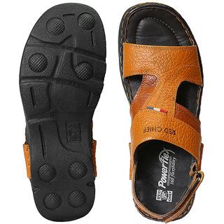 Buy Red Chief Tan Men Casual Leather Velcro Sandal (RC580 107) Online ...