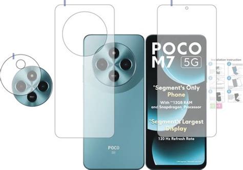 Screen Protector Front and Back Tempered Glass for POCO M7 5G - Screen ...
