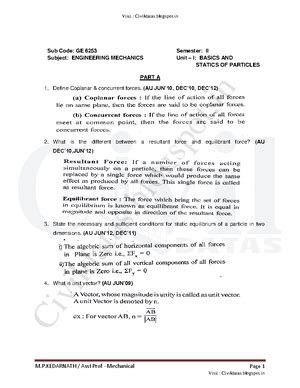 Classification of engineering materials - Engineering Mechanics - Studocu