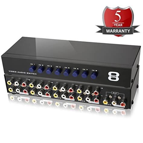 Amazon.in: Buy Updated Metal Case Mechanical 8-Way AV Switch CVBS RCA ...