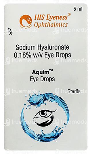 Aquim Eye Drops 5 Ml - Uses, Side Effects, Dosage, Price | Truemeds