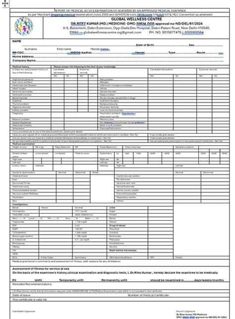 DG Shipping Medical Centre Near me | Treatments
