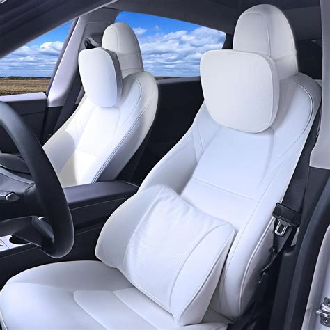 Amazon.com: Erivis 2 Package Automotive Headrest Neck Pillow fits Tesla Model Y S X 3 and ...