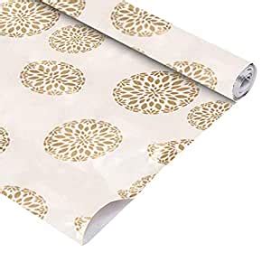 Buy Kuber Industries Leaf Design PVC Wardrobe Kitchen Drawer Cupboard ...