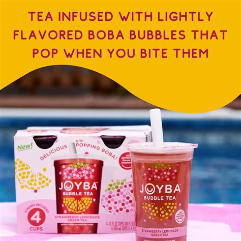 Joyba Bubble Tea Mango Passion Fruit Green Tea, 4 India | Ubuy