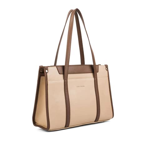 Buy Monroe Dual Color Beige Tote bag | Lino Perros