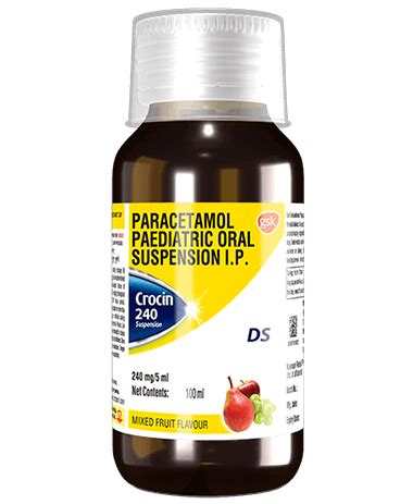 Crocin 240 DS Suspension Mixed Fruit | Crocin India