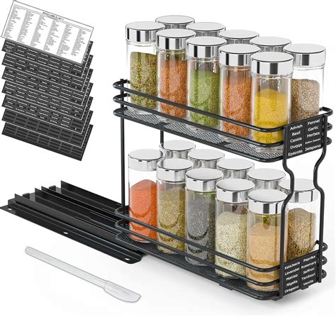 SpaceAid Pull Out Spice Rack Organizer for Cabinet, India | Ubuy