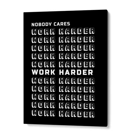 Just Work Harder Motivational Office Print – Nook At You