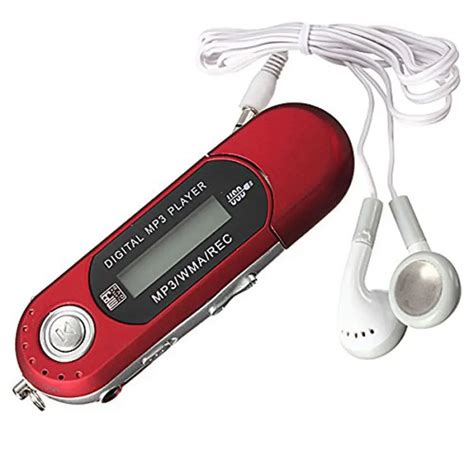 Small clip MP3 player 8GB USB 2.0 Flash Drive LCD Mini MP3 Music Player ...