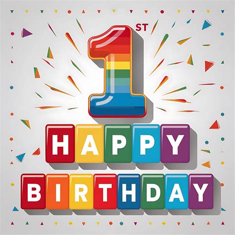 Happy 1st Birthday Logo