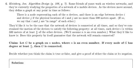 Image result for Algorithm Design Jon Kleinberg Solutions