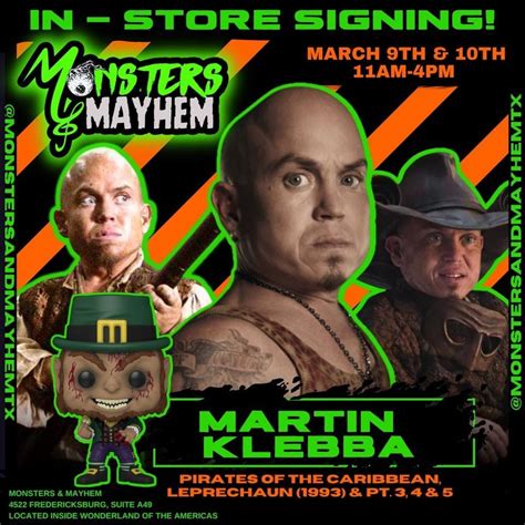 Martin Klebba In-Store (Pirates of the Caribbean, Leprechaun & Snow ...
