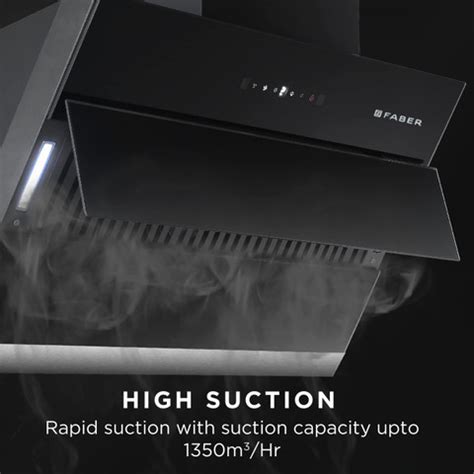 FABER Hood Bliss FL SC HC BK IN 90 1350 CMH 90 cm Auto Clean Chimney ...