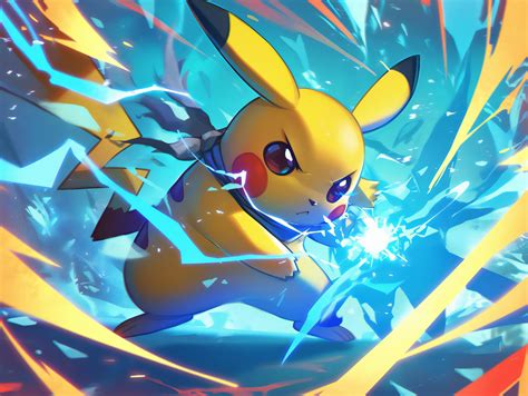 Lightning Pikachu HD Wallpaper for PC - Free Download