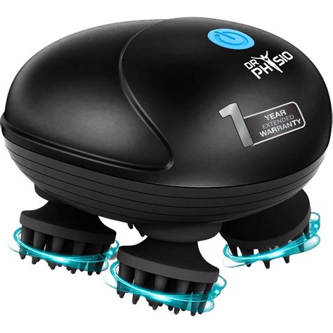 Dr Physio USA 1036 Scalp Massager, Rechargeable Electric Head Massager ...