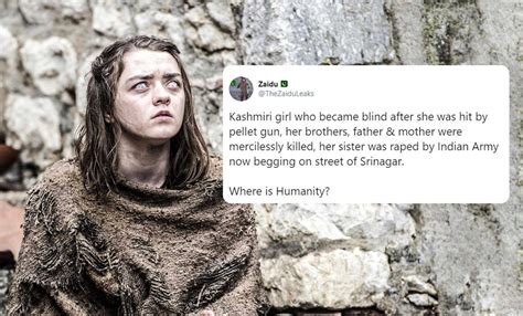 Fake Tweet: Game of Thrones’ Arya Stark Gets Mistaken For Blind ...