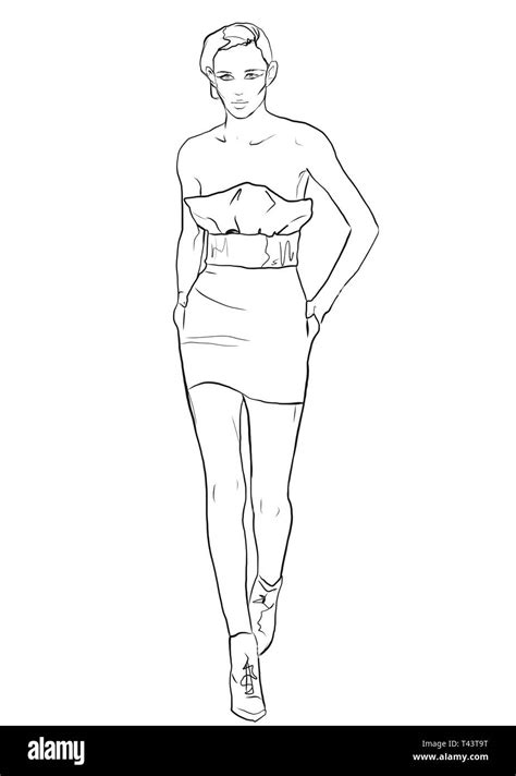 Image result for Runway Model Drawing