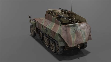 3D model SdKfz 250-8 leichter Schutzenpanzerwagen Fire Support Vehicle ...