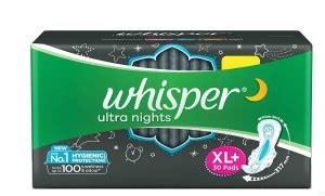 Whisper Ultra -night XL+ ( 30 Count) Sanitary Pad Sanitary Pad | Buy ...