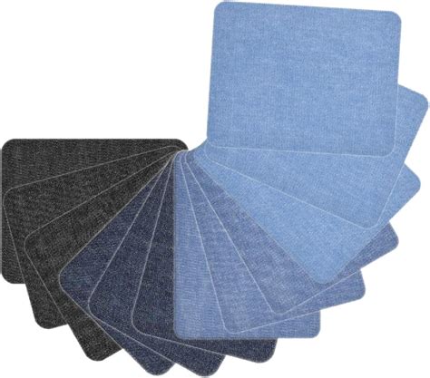 Amazon.com: Harsgs 12PCS Denim Iron on Patches Inside & Outside Strong ...