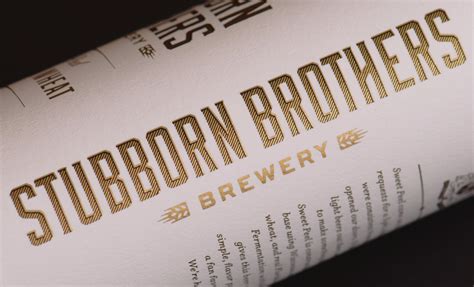 Stubborn Brothers Brewery Beer Design | CF Napa Brand Design