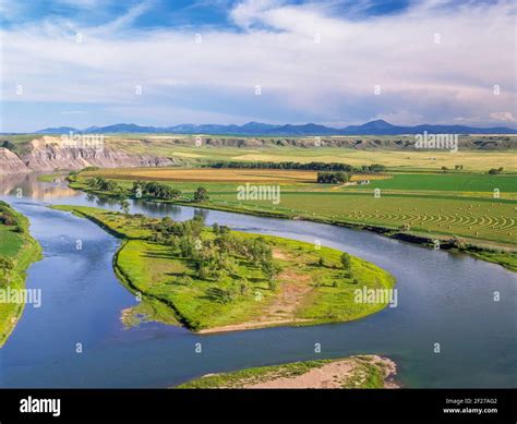 missouri river above fort benton, montana Stock Photo - Alamy