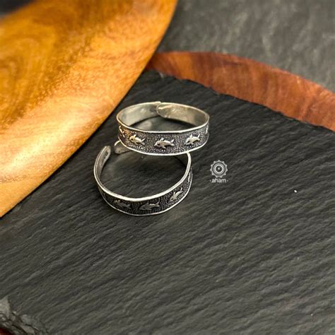 Anklets & Toe Rings – aham jewellery | handcrafted silver jewellery
