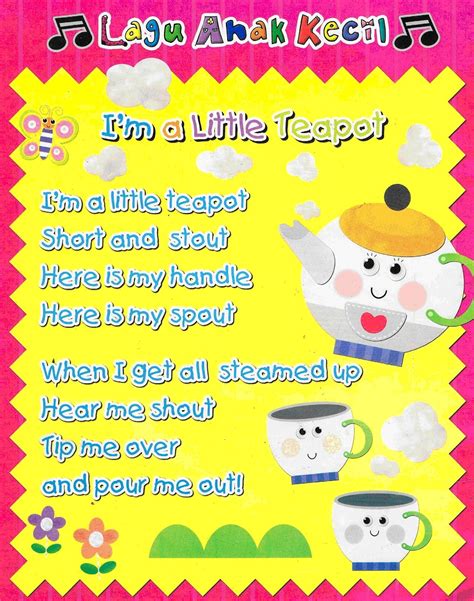 Laman Informasi Prasekolah: Rhymes: I'm a Little Teapot