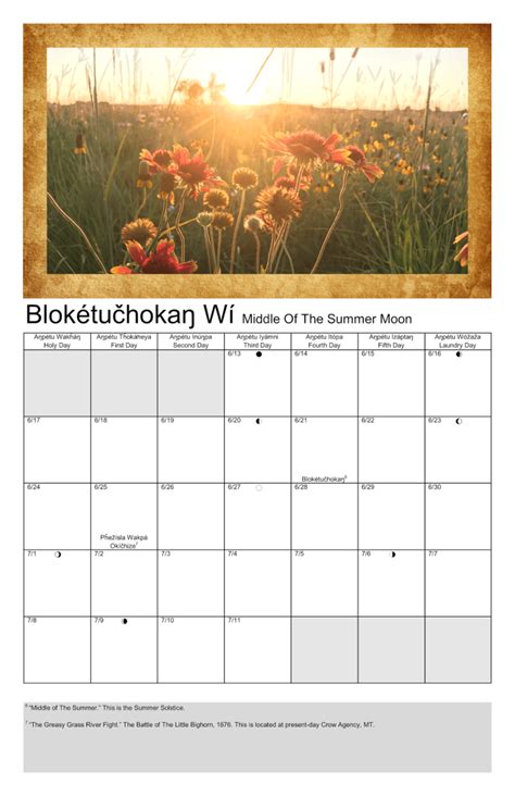 Lakota Academic Calendar - Printable Word Searches