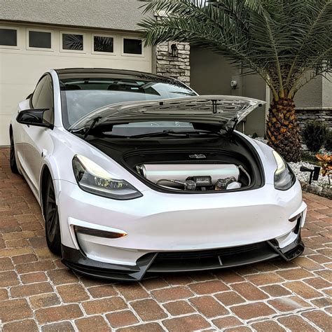 For Tesla Model 3 2017-2023 Front Bumper Lip Splitter – w2bodykits