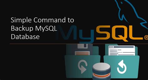Image result for Backup MySQL From Command Line