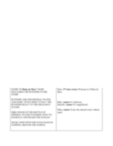 Image result for Commercial Script Example