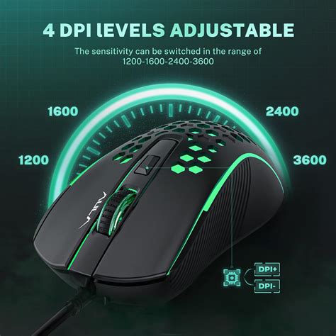 Buy AULA Gaming Mouse Wired, Ultra-Lightweight Honeycomb Computer Mice ...