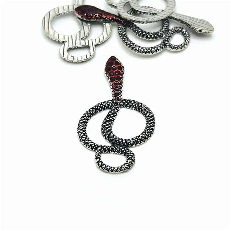Silver Snake Connector Charm, 26x45mm | Michaels