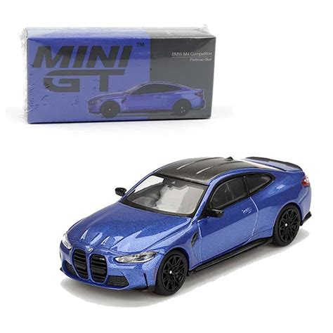 Mini GT 1/64 BMW M4 Competition G82 Portimao Blue RHD Diecast Scale Mo ...
