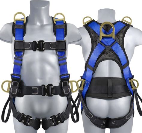 DIJJIG Fall Arrest Safety Harnesses Full Body Protection Roofing ...