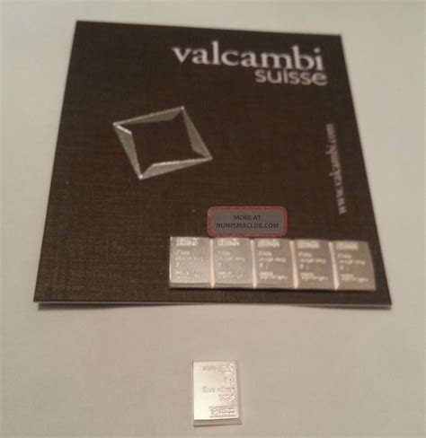 Valcambi Suisse 1 Gram Silver Bar