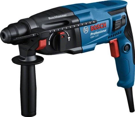 BOSCH Bosch GBH 220 GBH 220+Drill Bit & Flat Chisel Rotary Hammer Drill ...