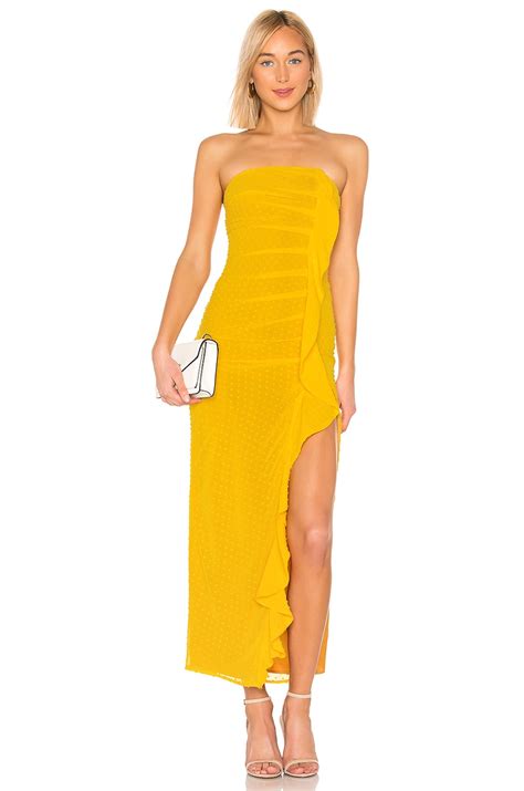 MAJORELLE Dianna Maxi Dress in Sunshine Yellow | REVOLVE
