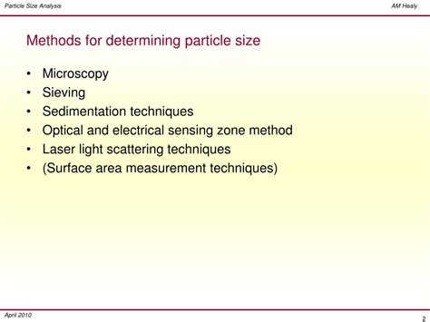Image result for Particle Size Analysis Methods