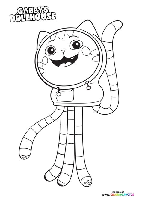 Gabby Dollhouse Coloring Pages Printable
