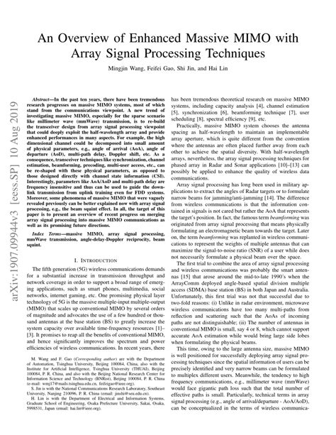 Image result for Mimo Signal Processing Technologies