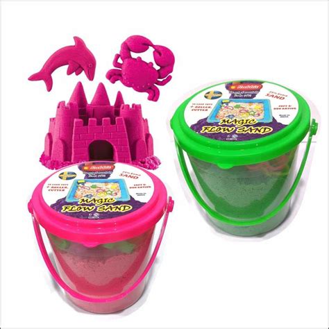 Rabbit Magic Flow Sand Bucket Pack of 2. Each Bucket Contain 500gm Sand ...